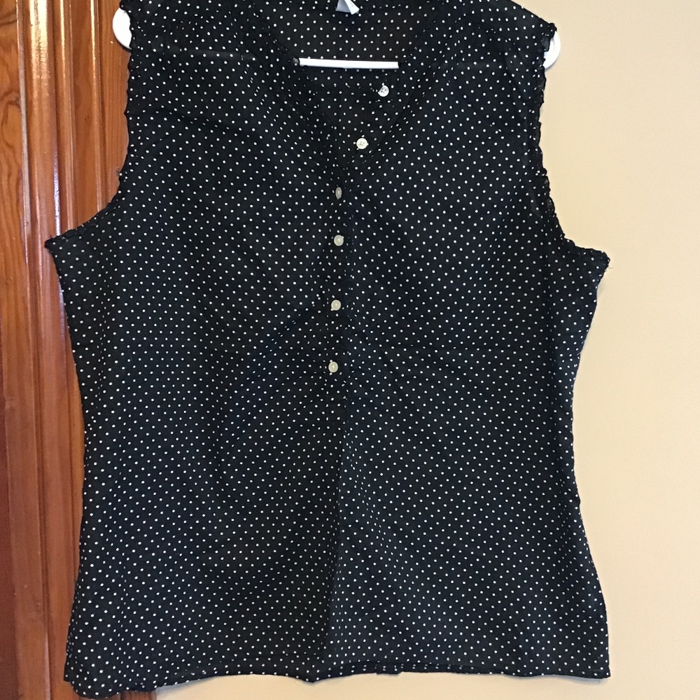 Black & White Polka Dot Shirt